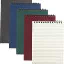 4 Pcs Top Bound Spiral Notebook,8.3 inch x 5.8 inch,60 Sheet,7mm College Ruled Paper,A5 Spiral Note Pads Memo Lined Notebook Journal for School and Office Supplies (4 Colors)