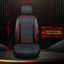 Front Car Seat Covers for Lexus, Compatible with Lexus RX ES NX GX LS is UX LX RZ,Including ES350 RX350 IS250, Leather Waterproof Seat Protector, Partial Back Coverage, Black