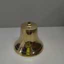 8" Polished Brass Dinner Bell - Nautical Ship Decor