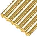3/16 inch Brass Rods 3/16 x 12 in, 6 Pcs for Knife Making Knife Handles Pins Stock Knife Scale Solid Round Brass Rod Dowel Rivet Gunsmithing Crafts Modeling Hobby