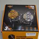 Auxbeam V-Ultra Series 5" 172W Side Shooter Offroad Fog Lights, Amber DRL Function 3 Modes, 270 Degree Wider Range, 20400LM Round LED Pods Light Bar with Protective Covers, Pair