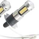 2PCS H3 LED Fog Driving Light Bulbs Kit Super Bright DRL 8000K White Car Fog Light Lamp