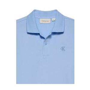 Calvin Klein Kids stretch-cotton Polo Shirt | Blue  (Large)