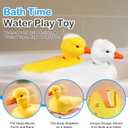 SOCBTNSO 2-Pack Duck Bathtub & Pool Toys - Realistic Walking Ducks | Waterproof Baby Bath Toys, Gift for Toddler Boys & Girls