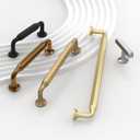 10 Pack 5 Inch(128mm) Kitchen Cabinet Handles Antique Brass Cabinet Pulls Vintage Retro Kitchen Cabinet Hardware Drawer Pulls for Dresser Cupboard Wardrobe