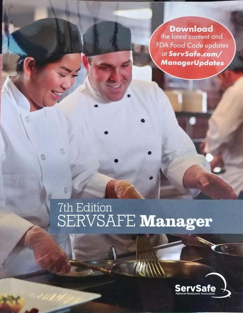 SERVSAFE MANAGER BOOK 7TH ED, with answer sheet