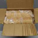 300-Pack Wooden Disposable Plates 7 IN Boat Plates Food Trays Disposable Sushi Plates Food Boats for Party Weddings Picnic (Actual Size Used: 3.94" D x 2.28" W x 0.79" H)