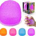 Squishy Fidget Toys Stress for Kids and Adults, Super Solid Squeeze Ball,Sensory for Stress Relief, Birthday, Easter Basket Stuffers and Party Favors (Purple)