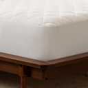 Serta Simply Clean Triple Action Mattress Pad, Waterproof Mattress Pad, Ultra Soft and Stain-Resistant Mattress Pad, Machine Washable, Twin XL, White