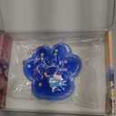 Big Taba Squishy Cat Paw, 5 in Large Paw Squeeze Toy Glittering Blue & White for Stress Relief and Relax, Sticky Squishies Fidget Toys for Party Favors Novelty Things Birthday Gift