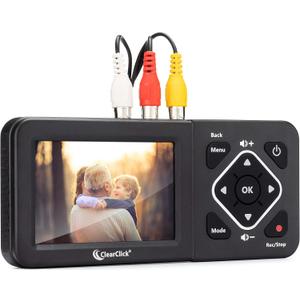 ClearClick Video to Digital Converter 2.0 (Second Generation) - Record Video from VCR's, VHS Tapes, AV, RCA, Hi8, Camcorder, DVD, Gaming Systems [Requires Working VCR/Camcorder & Tapes]