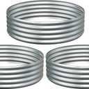 3Pack 4x4x1ft Galvanized Raised Garden Bed, Planter Raised Garden Beds Outdoor, Round Clearance Raised Garden Beds for Gardening Vegetables