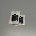 2 x Leather Keys Sleeve for Broken Car Key Loop Replacement - Cute Keychain Cover - Protector, Holder for Men & Women (Large-black03)