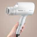 Panasonic nanoe Compact Hair Dryer with Oscillating Quick Dry Nozzle for Healthier-Looking Hair, Folding Blow Dryer for Travel and Home, 3 Airflow Hairdryer Settings - EH-NA2C-W (White)