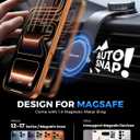 eSamcore for Magsafe Car Mount, Bendable Alloy Arm Magnetic Phone Holders for Your Car Dashboard & Windshield Vacuum Suction Cup Cell Phone Holder Fit for iPhone 17 Pro Max 16 15 14 13 12