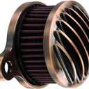 HDBUBALUS Motorcycle Air Filter Aluminum Air Cleaner Intake System Kit Fit for Harley Sportster 48 XL883 XL1200 2004-2023 Bronze