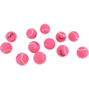 Midlee Pink 1.5" Mini Squeaky Dog Tennis Balls- Set of 12