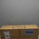 60 Inch White Ceiling Fan No Light, Wood Indoor Outdoor Ceiling Fans for Patios Living Room Bedroom Gazebo, Big 3 Blade Propeller Wet Rated Ceiling Fans for Sloped Angled Ceiling