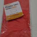 CXPSINC 8 Pack Premium Disposable Plastic Tablecloth 84" Round Table Cover for Birthdays Weddings Christmas Anniversary (Red)