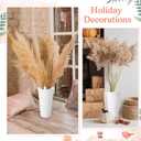 8 Pack Flower Buckets 9.84 Inch Plastic Flower Vases Modern Round Vases for Centerpieces Floral Display Decorative Buckets for Table Home Wedding Decorations (White)