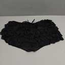 NVRENJIA Women Y2K Lolita Bloomers Lace Mesh Ruffle Fairy Short Sexy Layered Pettipants Coquette Boy Shorts (M)