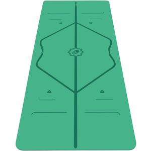 Liforme Classic Yoga Mat - Patented Alignment Design, Ultimate Grip, Green, 72.83"L x 26.77"W x 0.17"Th