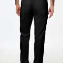 JMIERR Men's Casual Drawstring Pants Elastic Waist Lightweight Pant Summer Beach Trouser with Pockets (Black, M)