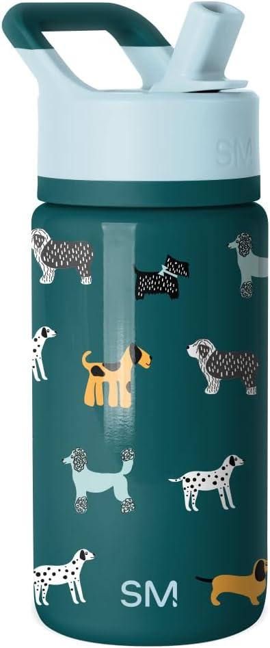 Simple Modern Kids Summit Water Bottle with Straw Lid | 14oz Stainless Steel Cup Insulated Tumbler for Toddlers, School | Dog Days Simple Modern Kids Summit Water Bottle with Straw Lid | 14oz Stainless Steel Cup Insulated Tumbler for Toddlers, School | Dog Days