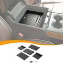 Center Console Armrest Locking Storage Safe Box Armrest Organizer Gun Safe Box with Key Compatible with Chevrolet Silverado Sierra GMC 2014-2018, Interior Accessories