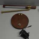 LED Wood Grain Desk Lamp with Wireless Charger, Desk Lamps for Home Office with USB Charging Port, Touch Control Desk Light Adjustable, Eye-Caring Office Lamp with Night Light