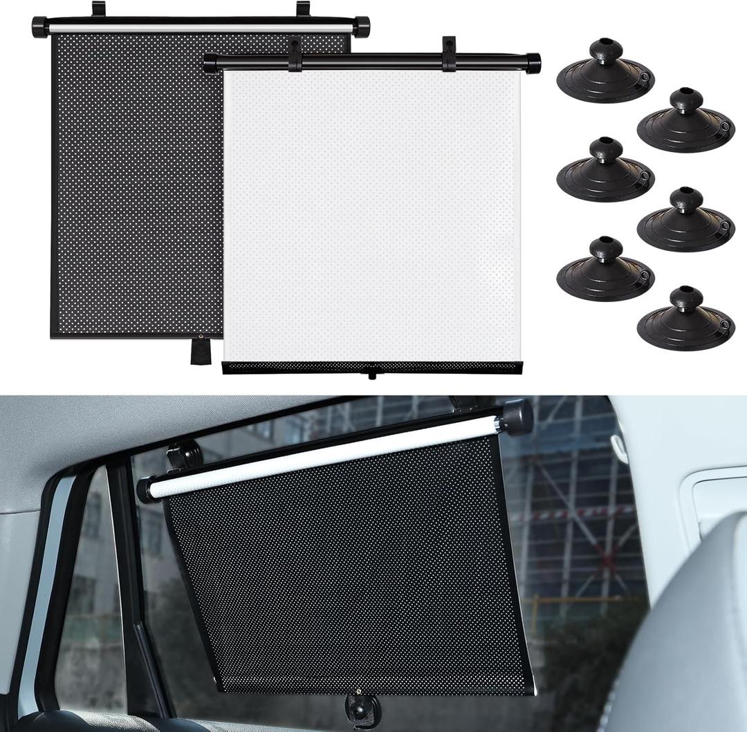 XCBYT Car Window Shades for Baby, Retractable Car Window Shade for Baby, Side Window Sun Shade UV Glare and Heat Protaction (15.7"x18.5") (CL-SS-HB) XCBYT Car Window Shades for Baby, Retractable Car Window Shade for Baby, Side Window Sun Shade UV Glare and Heat Protaction (15.7"x18.5") (CL-SS-HB)