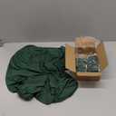 Fitted Square Tablecloth 36x36 Inch-2 Pack Hunter Green Card Elastic Spandex Table Clothes-Small Stretch Christmas Table Cover Topper Cap for Kitchen Dining Picnic Patio Outdoor Party Tables