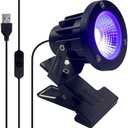 Black Light 13W 6ft UV Light Lamp, IP65 Clip on Lamp UV Resin Lights, for Fluorescent Tapestry Poster Body Paint Glow Party (1)