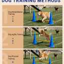 Dog Agility Course Backyard Set, Dog Agility Hurdle Cone Set with Height Adjustable Crossbar for Rehabilitation & Beginners, Dog Agility Equipment for Dog Obstacle Course - 18 Inch