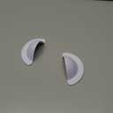 AURAELOS Recessed Light Cover, Can Light Covers 2 Pack 40% Translucent Half Shade Stick-On with Super Strong Double-Sided Tape, Anti-Yellow Cream White, Easy Install
