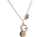 GUESS womens "Basic" Gold Pave G Linear Y-Shaped Necklace, 16" + 2" Extender