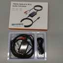 192kHz DAC Digital to Analog Audio Converter 7ft/2.1m Digital Audio Optical to RCA Cable SPDIF to RCA Converter with Built-in Audio Amplifier Chipset for HDTV, DVD, Blu-Ray Players (Small)