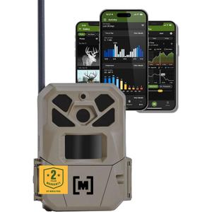 Moultrie Edge 3 PRO Cellular Trail Camera - 50MP Image Sensor - 1440p QHD Video with Audio - AI Buck Detection - GPS - 0.3s Trigger - No-Glow Flash