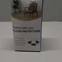 32 Pcs Chair Leg Floor Protectors - Silicone Felt Pads, Scratch-Proof & Noise-Free, Easy Smooth Moving, Large Size (Fits Round Chair Legs: 1-5/16" to 2" Diameter)