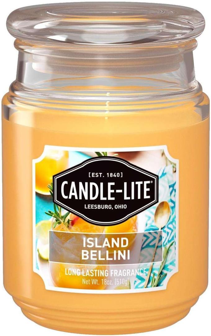 Candle-Lite Everyday Aromatherapy Candle Island Bellini Scented, 18 oz