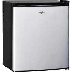 Koolatron 12V / 110V Refrigerator - Mini Fridge With Freezer For Trucks, Cool Storage For Kitchen, Bedroom, Office, Dorms, Compact Free Standing, Neveras Pequepara, 1.7 Cubic Feet Capacity, White