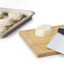 OXO Good Grips Stainless Steel Multi-Purpose Scraper & Chopper, Dough Cutter for Pizza, Bread and Cookie Dough, Multi-Purpose Vegetable Chopper, Dishwasher-Safe Kitchen Essential