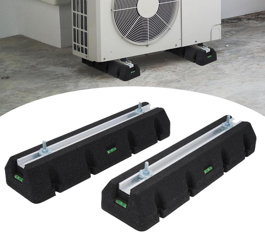Click to see full view
	
	
2Pcs Mini Split Base Pad, 9000-60000BTU AC Condenser Leveling Feet
