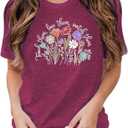 Read Shirt for Women-Reading Rainbow Short Sleeve Reading Teacher Tee Cute Librarian Shirt (Small, 81-purple)