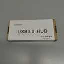 USB Hub 3.0 with Ethernet, Multi Port Hub Splitter for Laptop, Aluminum Multiple Extender for Laptop, USB to Ethernet Adapter Expander for MacBook Pro/Air, iMac