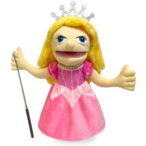 16" Puppets Entriloquist Puppet,Hand Puppets for Kids Plush Princess Puppe t for Adults with Removable Mouth Puppet for Kids Ages 4-8Hand Puppet for Adults with Scalable Puppets Control Rod