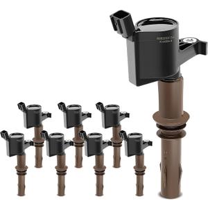 YHTAUTO Set of 8 Ignition Coil Packs Replacement for Ford F-150 F-250 Super Duty, F-650 F-750 Mustang Explorer Sport Trac Expedition, Lincoln Navigator Mercury Mountaineer, Replace 522071