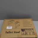 Foldable Bamboo Toilet Stool for Bathroom  Poop Stool for Adults & Kids,Adjustable 7-9 Inches with Non-Slip Layer, Improves Posture & Comfort (Primary)