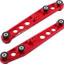 maXpeedingrods 2Pcs Rear Aluminum Lower Control Arms w/Poly Bushings for Honda Civic 1988-1995, Acura Integra 1990-2001 CRX Del Sol Rear Suspension Kit
