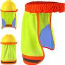 High Visibility Neck Sun Shield with Reflective Stripe (Orange)
